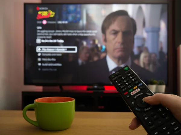 March 2020 Television Better Call Saul Series Netflix Homepage — Stock Photo, Image