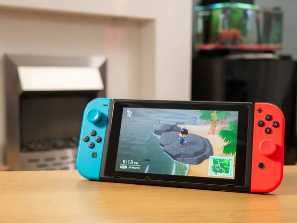 Großbritannien März 2020 Nintendo Switch Spielekonsole Eröffnet Neue Horizonte — Stockfoto