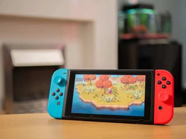 Egyesült Királyság 2020 Március Nintendo Switch Játékok Konzol Állat Átkelés — Stock Fotó