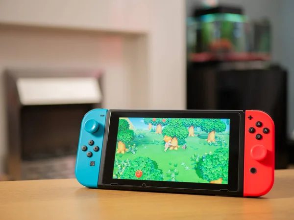 Großbritannien März 2020 Nintendo Switch Animal Eröffnet Neue Horizonte — Stockfoto