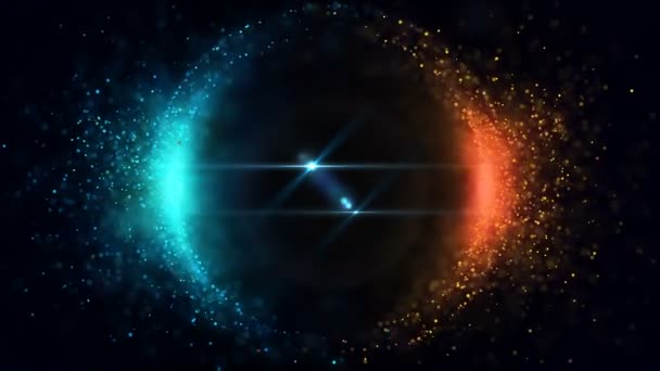 Esfera partículas brillantes — Vídeo de stock