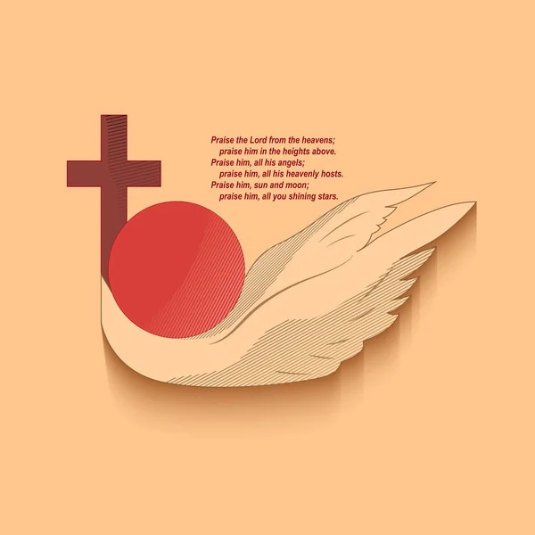 Emblema religioso cristiano — Archivo Imágenes Vectoriales