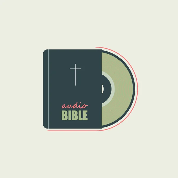 オーディオ形式の聖書 — ストックベクタ