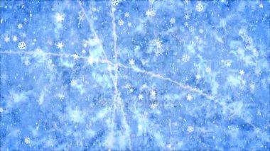 Soğuk karla kaplı arka plan