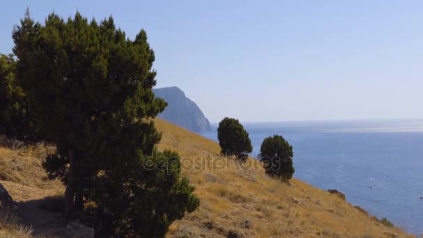 Crimea montañas paisaje — Vídeo de stock