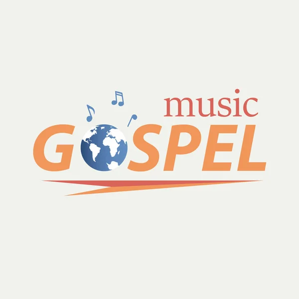 Gospel musik i världen — Stock vektor