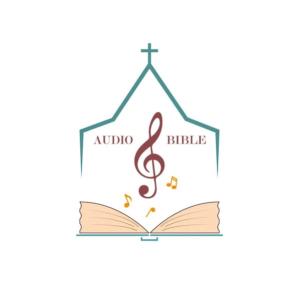 Audio Biblia logo — Wektor stockowy