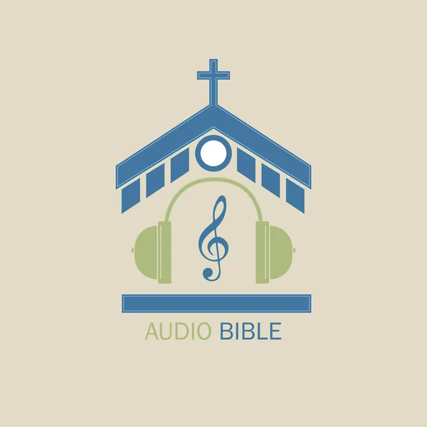 Logotyp ljudet Bibeln — Stock vektor