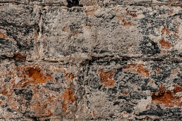 Texture Old Brick Wall Close Brick Brown Red — Stock Photo, Image