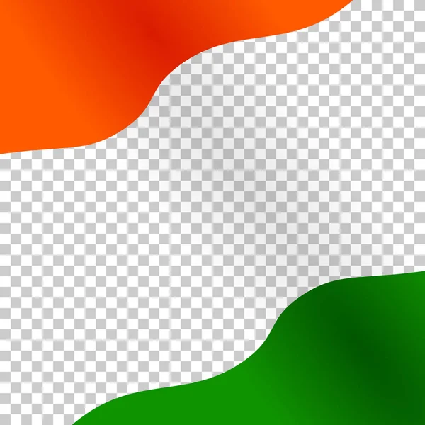 Contexte Drapeau National Inde Pour Les Médias Sociaux Modèle Conception — Image vectorielle