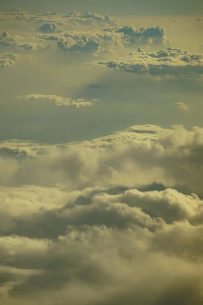 Image of sea of clouds seen from airplane