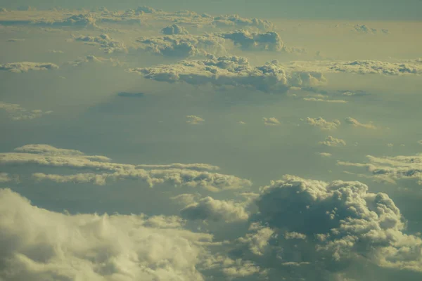 Image Sea Clouds Seen Airplane — 스톡 사진