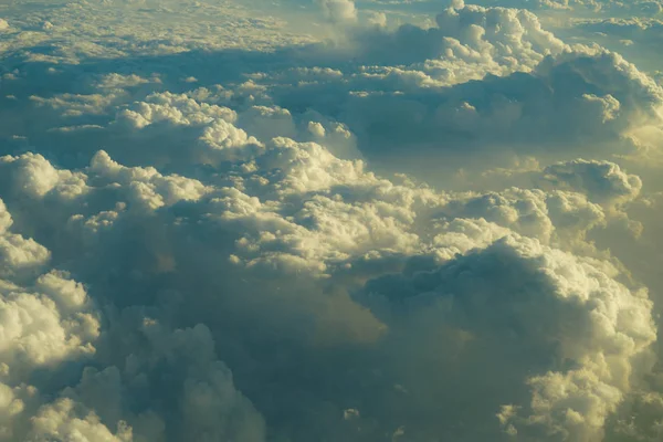 Image of sea of clouds seen from airplane