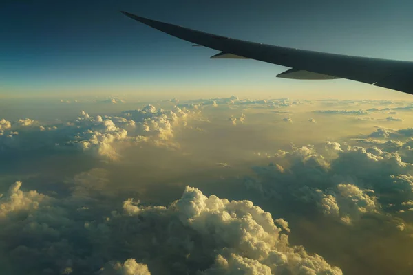 Image Sea Clouds Seen Airplane — 스톡 사진