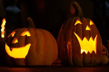 Cadılar Bayramı kriko fenerinin görüntüsü