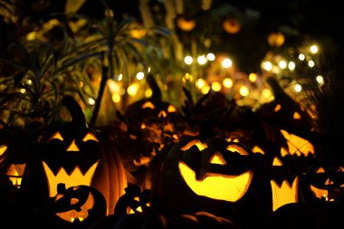 Cadılar Bayramı kriko fenerinin görüntüsü