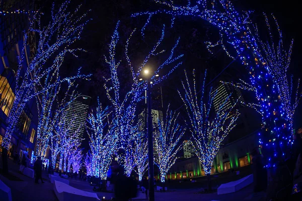 Iluminações Natal Minato Mirai Yokohama — Fotografia de Stock