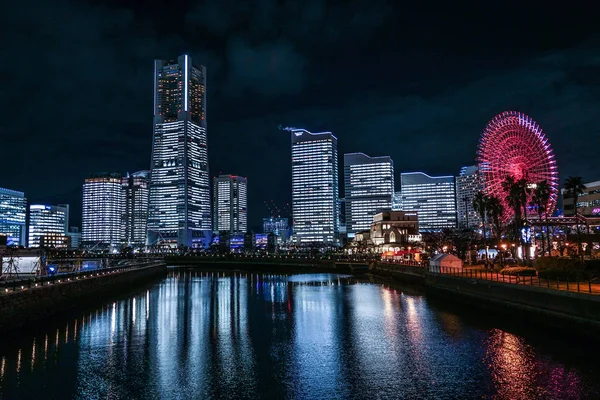 Yokohama Minato Mirai Toda Luz Navidad 2019 — Foto de Stock