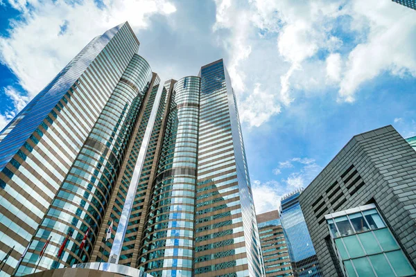 Lege Hoogbouw Het Mooie Weer Van Hong Kong — Stockfoto