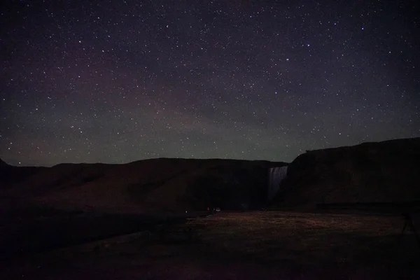 Izlandi Skogafoss Vízesése — Stock Fotó