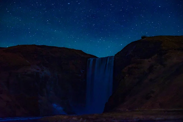 冰岛Skogafoss瀑布 — 图库照片
