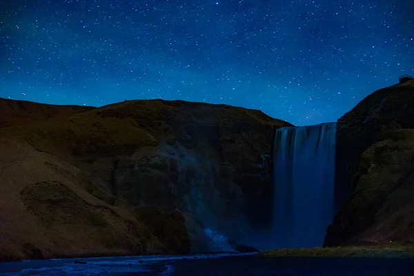 Izlandi Skogafoss Vízesése — Stock Fotó