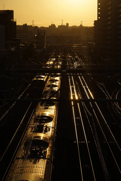 Obrázek Večerního Panoramatu Linie — Stock fotografie