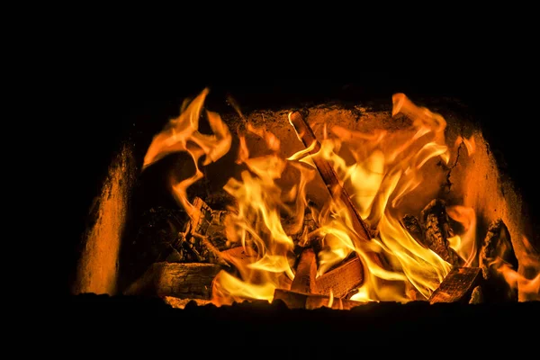 Φωτεινό Κόκκινο Φωτιά Επιλεκτική Εστίαση — Φωτογραφία Αρχείου