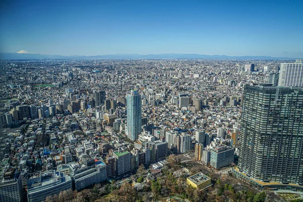 Skyline Van Tokyo Vanaf Het Observatiedek Van Het Tokyo Metropolitan — Stockfoto