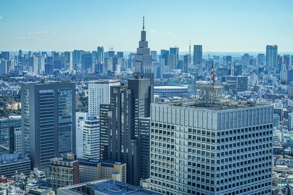 Skyline Van Tokyo Vanaf Het Observatiedek Van Het Tokyo Metropolitan — Stockfoto
