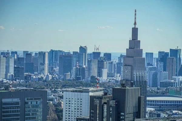 Vista Del Horizonte Tokio Desde Plataforma Observación Del Edificio Del —  Fotos de Stock