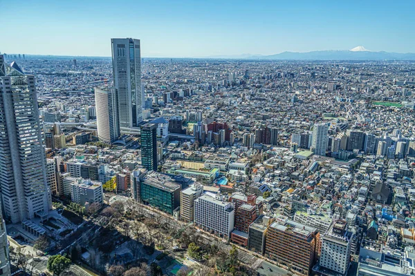 Skyline Van Tokyo Vanaf Het Observatiedek Van Het Tokyo Metropolitan — Stockfoto