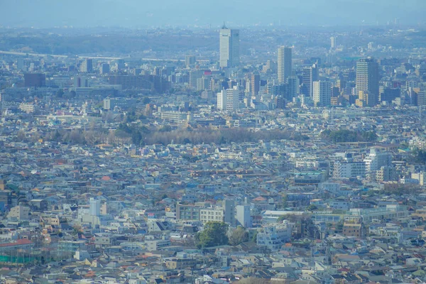 恵比寿ガーデンプレイス展望台から見た東京スカイライン — ストック写真