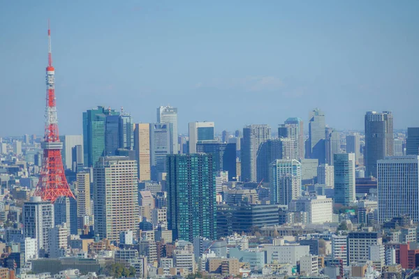 Tokyo Skyline Sett Utifrån Observatoriet Ebisu Garden Place — Stockfoto