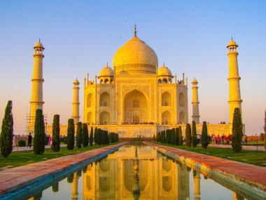 Görüntünün Tac Mahal 'i (Hindistan, Agra)