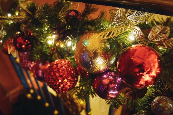 Bild Der Dekoration Des Weihnachtsbaums — Stockfoto