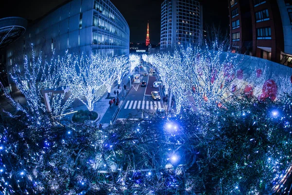 Bożonarodzeniowe Iluminacje Obrazu Roppongi — Zdjęcie stockowe