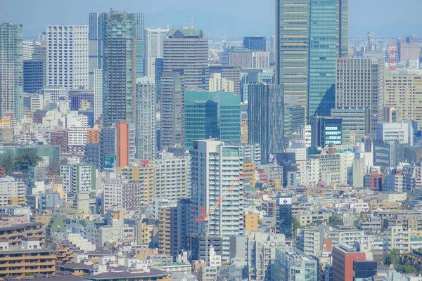 恵比寿ガーデンプレイス展望台から見た東京スカイライン — ストック写真