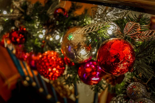 Εικόνα Της Διακόσμησης Του Χριστουγεννιάτικου Δέντρου — Φωτογραφία Αρχείου
