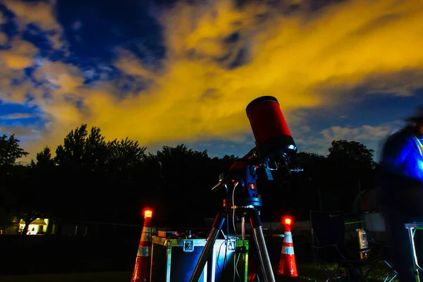 Зображення Астрономічних Спостережень Телескопі — стокове фото