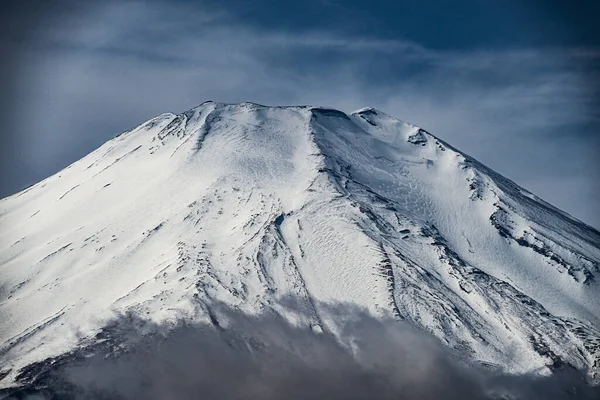 Fuji Hegy Fenséges Égbolt Yamanaka Tóból Származik — Stock Fotó