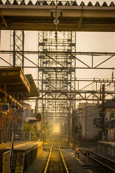 Seibu Tamagawa Tama Station Van Toren Lijn — Stockfoto