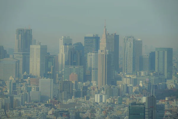 Vista Del Horizonte Tokio Desde Las Colinas Roppongi —  Fotos de Stock