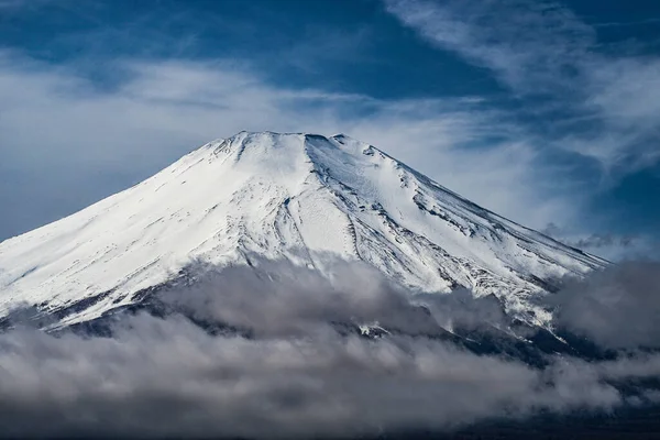 Гора Фудзи Величественное Небо Взято Озера Яманака — стоковое фото