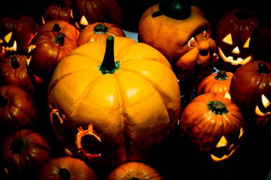 Cadılar Bayramı kriko fenerinin görüntüsü