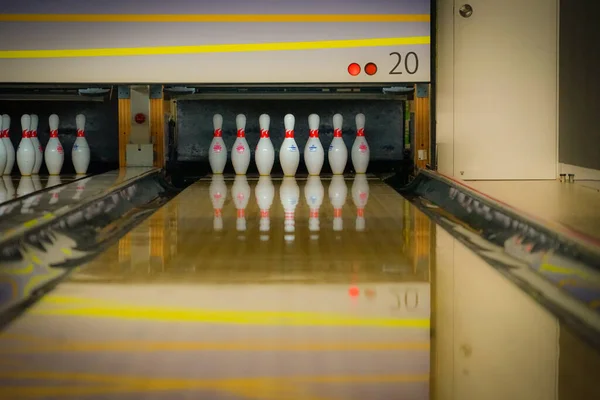 Image Bowling Game Bowling Lane — Stock Photo, Image
