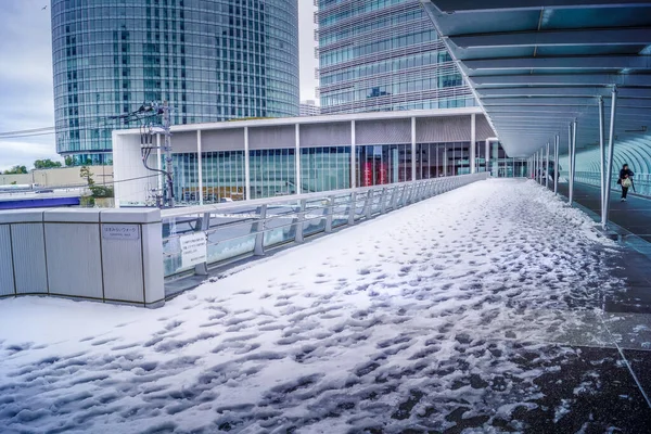 Hama Futuro Caminar Nieve Acumula — Foto de Stock