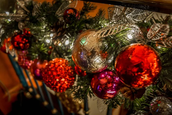 Immagine Della Decorazione Dell Albero Natale — Foto Stock