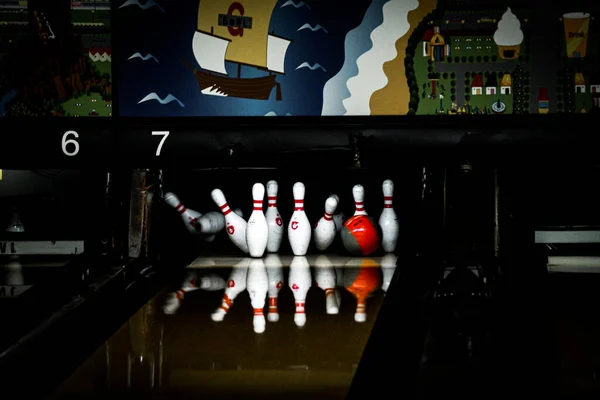 Image Bowling Game Bowling Lane — Stock Photo, Image