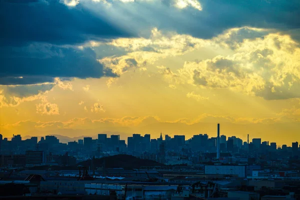 Tokyo Skyline Som Insvept Skymning — Stockfoto